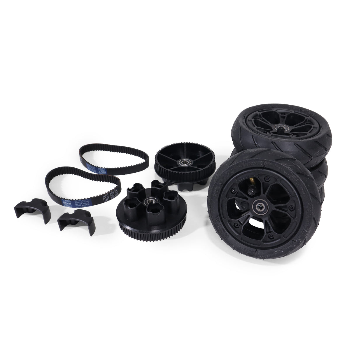 6" All Terrain Belt Drive Skateboard Wheel Kit