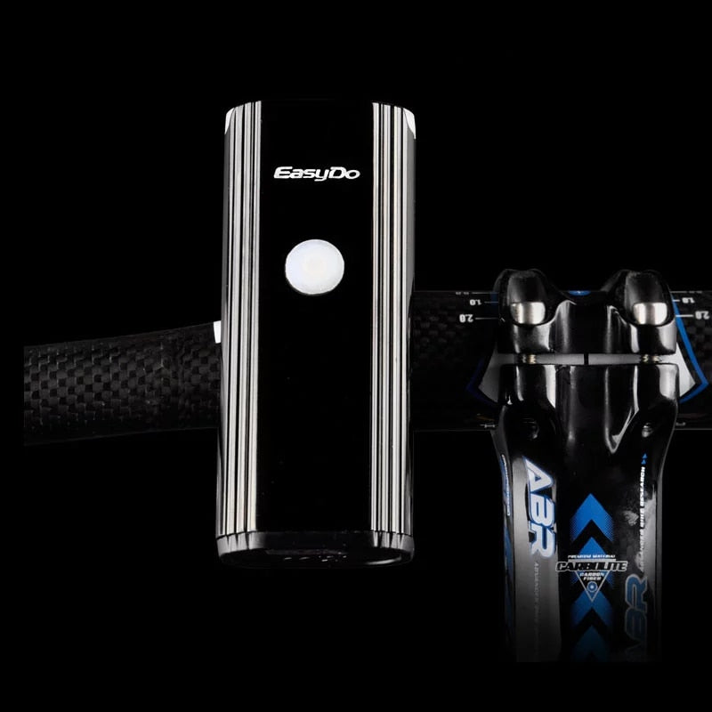 Dark Knight Front Rechargeable Bicycle Light Rider View