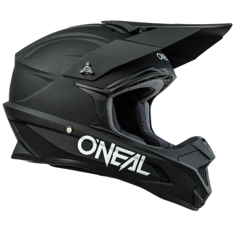 ONEAL 1.0 SRS Solid Black MX Helmet