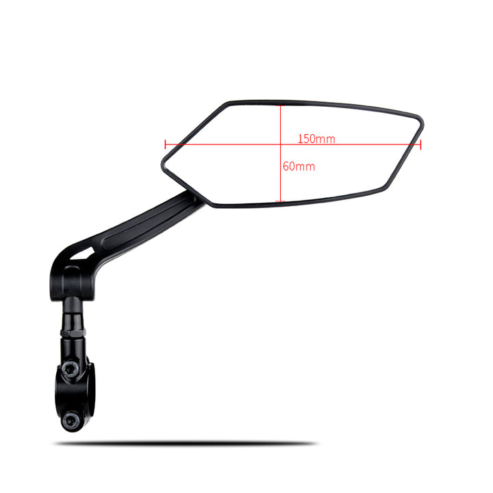 Side Mirror Set for Electric Bikes Dimensions
