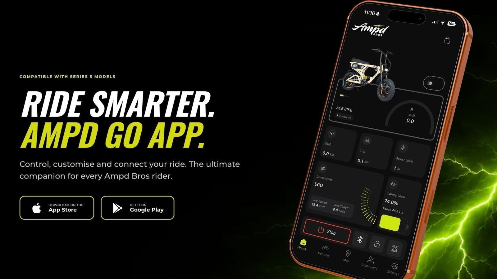 Meet the New Ampd Bros eBike App | GPS Tracking, Ride Stats & Smart Security