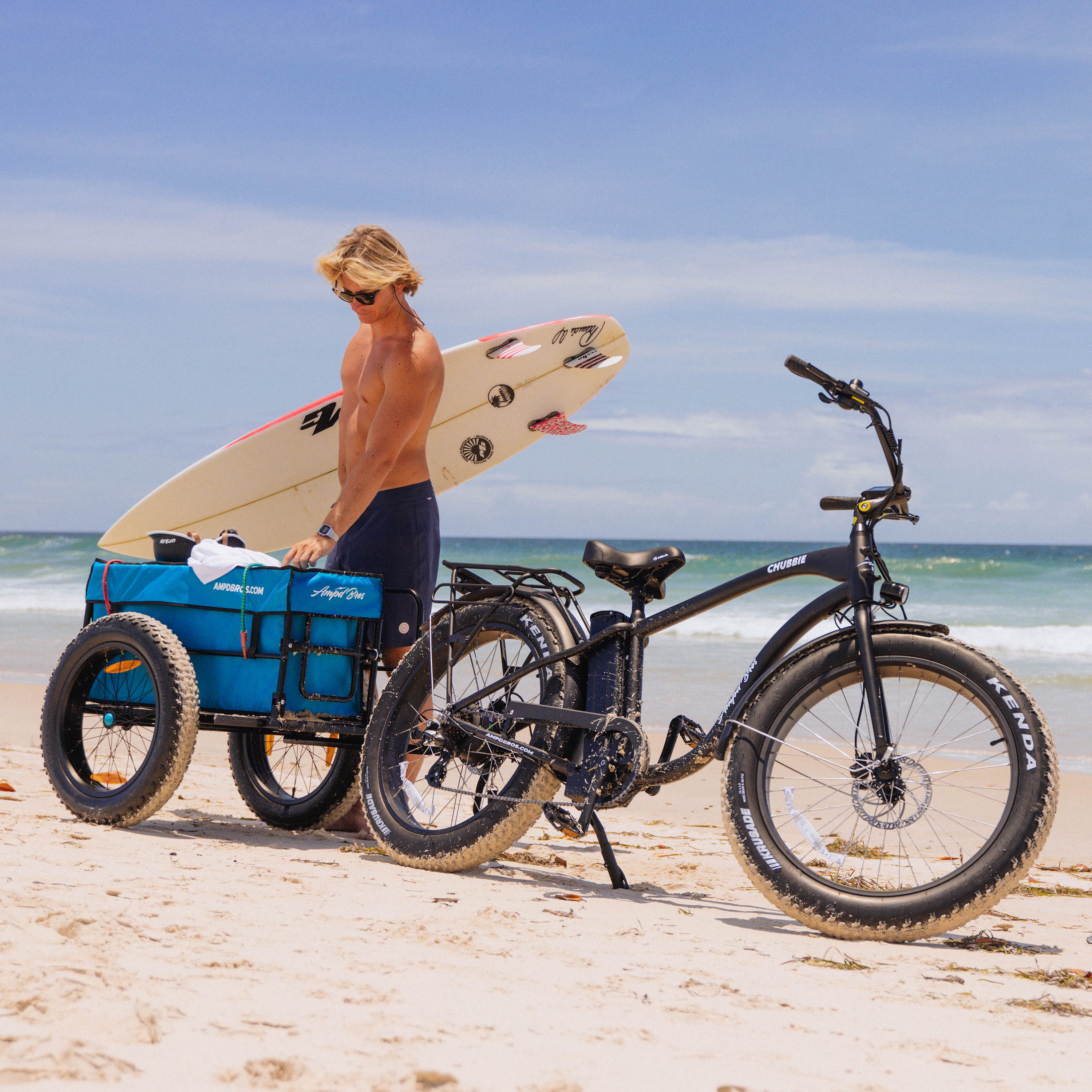 Fishing cart for online bike