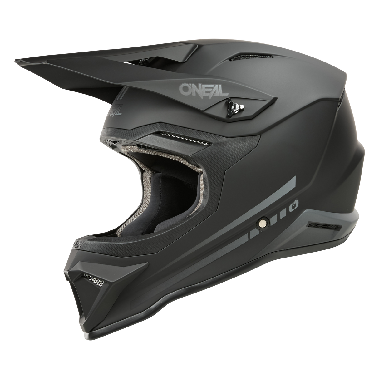 ONEAL 1.0 SRS Solid Black MX Helmet