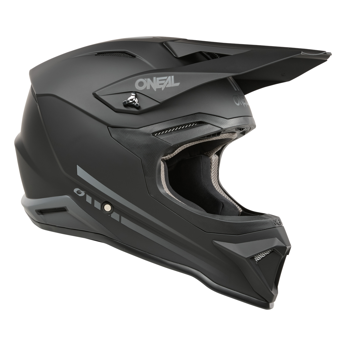 ONEAL 1.0 SRS Solid Black MX Helmet