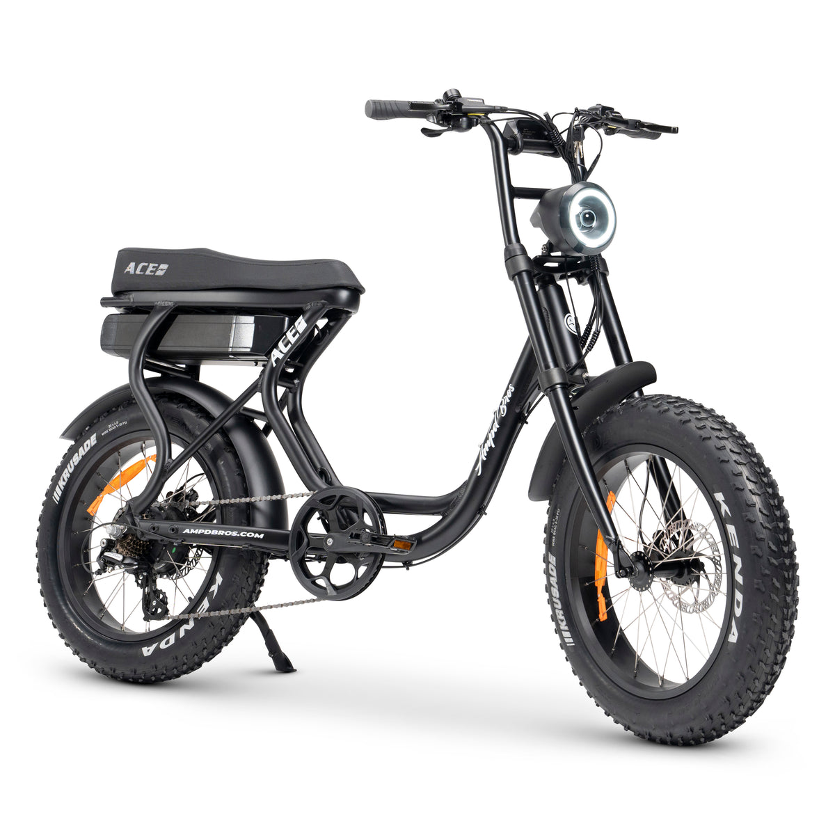 ACE-S Fat Tyre Step Through Retro Cruiser Electric Bike – Ampd Bros ...