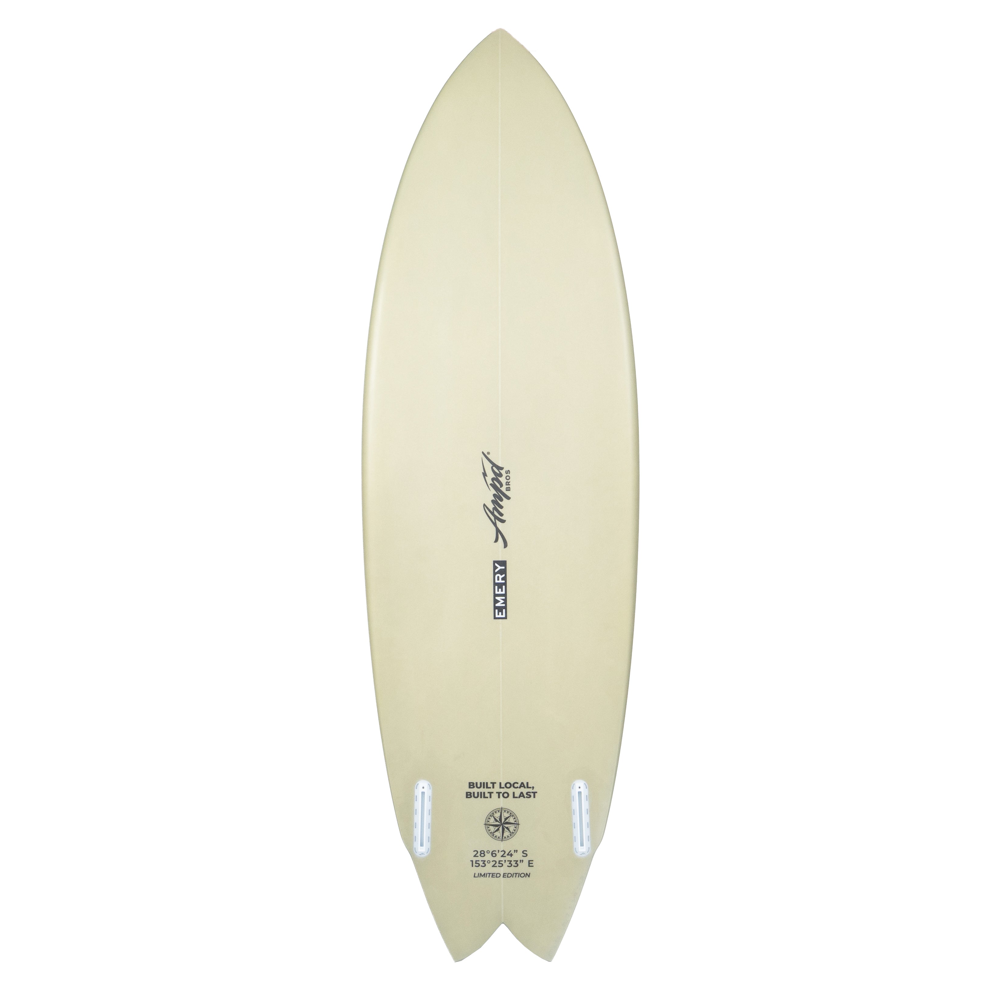 Emery Retoro bay twin fin 5’10 retro-twin-emery-surfboards-