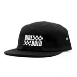 Ride Bold Checker 5 Panel Hat