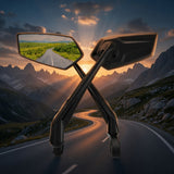 Deluxe Bicycle Handle Bar Side Mirror Set