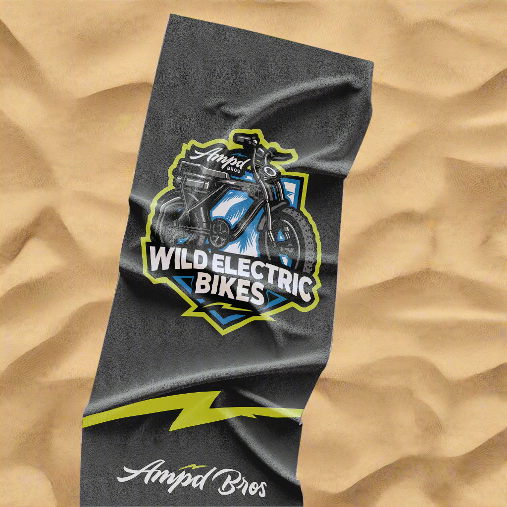 Wild Electric Bikes Beach Towel