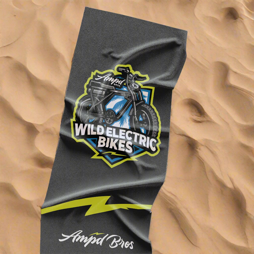 Wild Electric Bikes Beach Towel