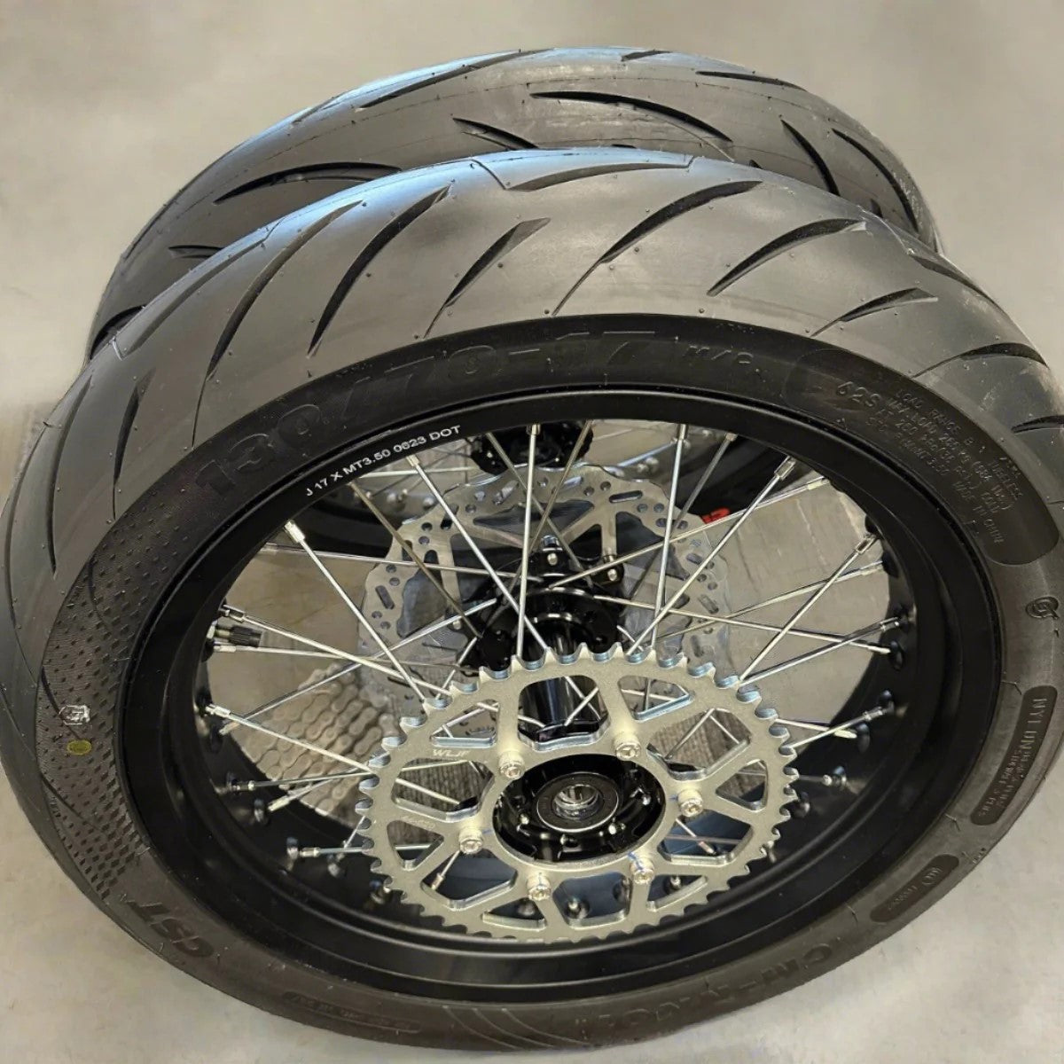 Ultra Bee 17" Super Motard Street Wheel Kit