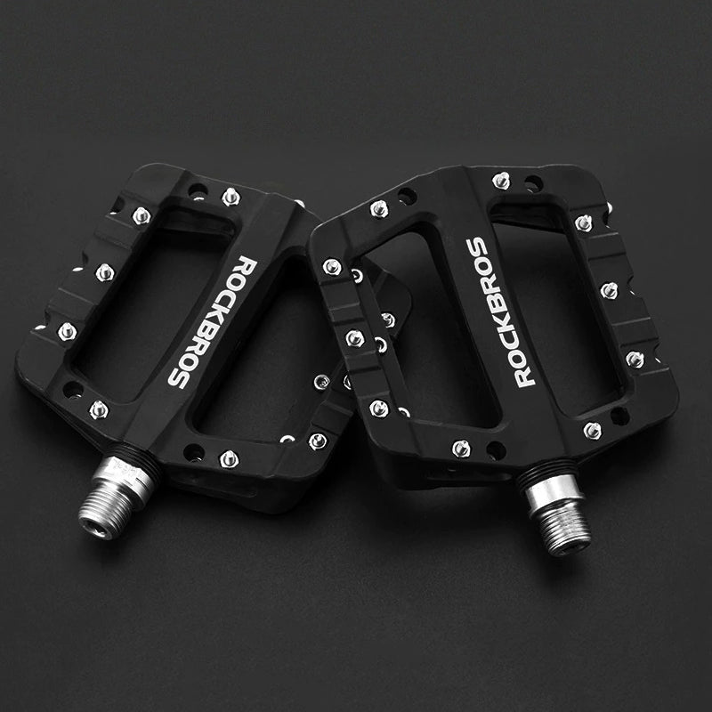 Rockbros Reinforced Nylon Ultralight Pedal Set Black