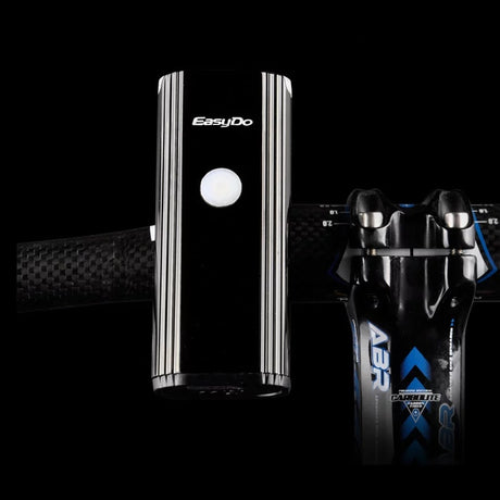 Dark Knight Front Rechargeable Bicycle Light Rider View