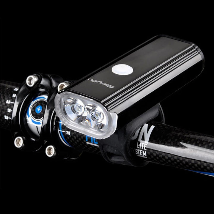 Dark Knight Front Rechargeable Bicycle Light Mounted