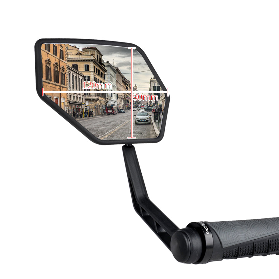 Bicycle Handle Bar End Side Mirror Set Dimensions