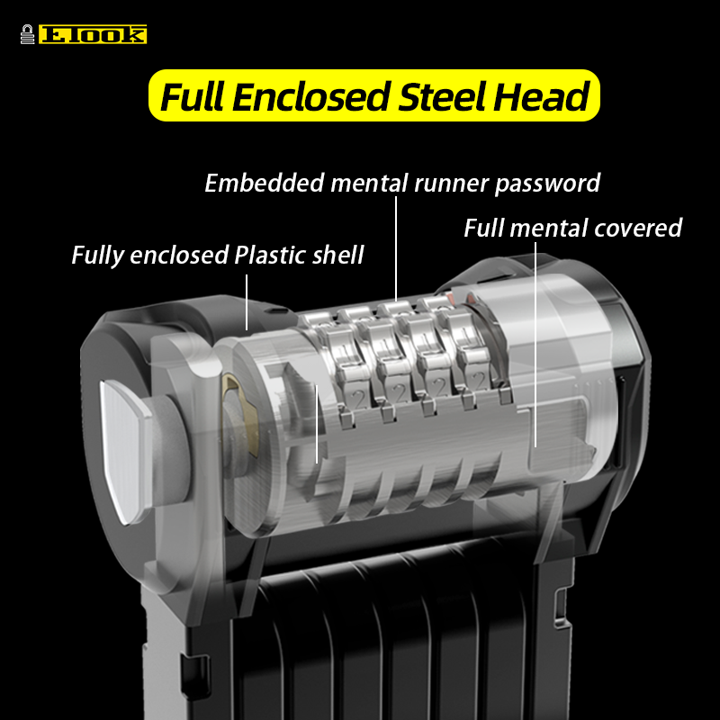 Ultra Folding Hardened Steel Code Lock 110cm