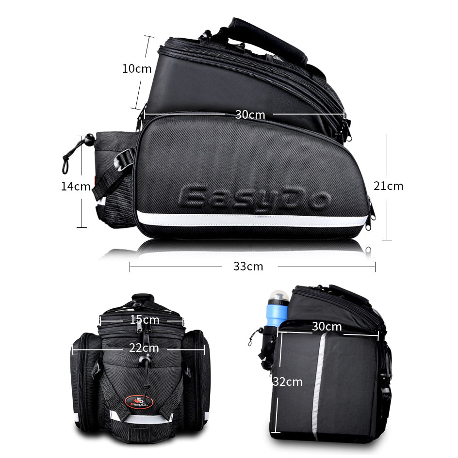 Maxi Rear Saddle Pannier Bag Dimensions