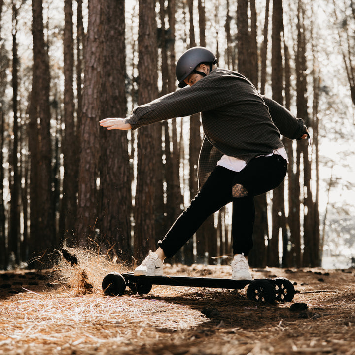 Vortex Electric Skateboard Forest Slide