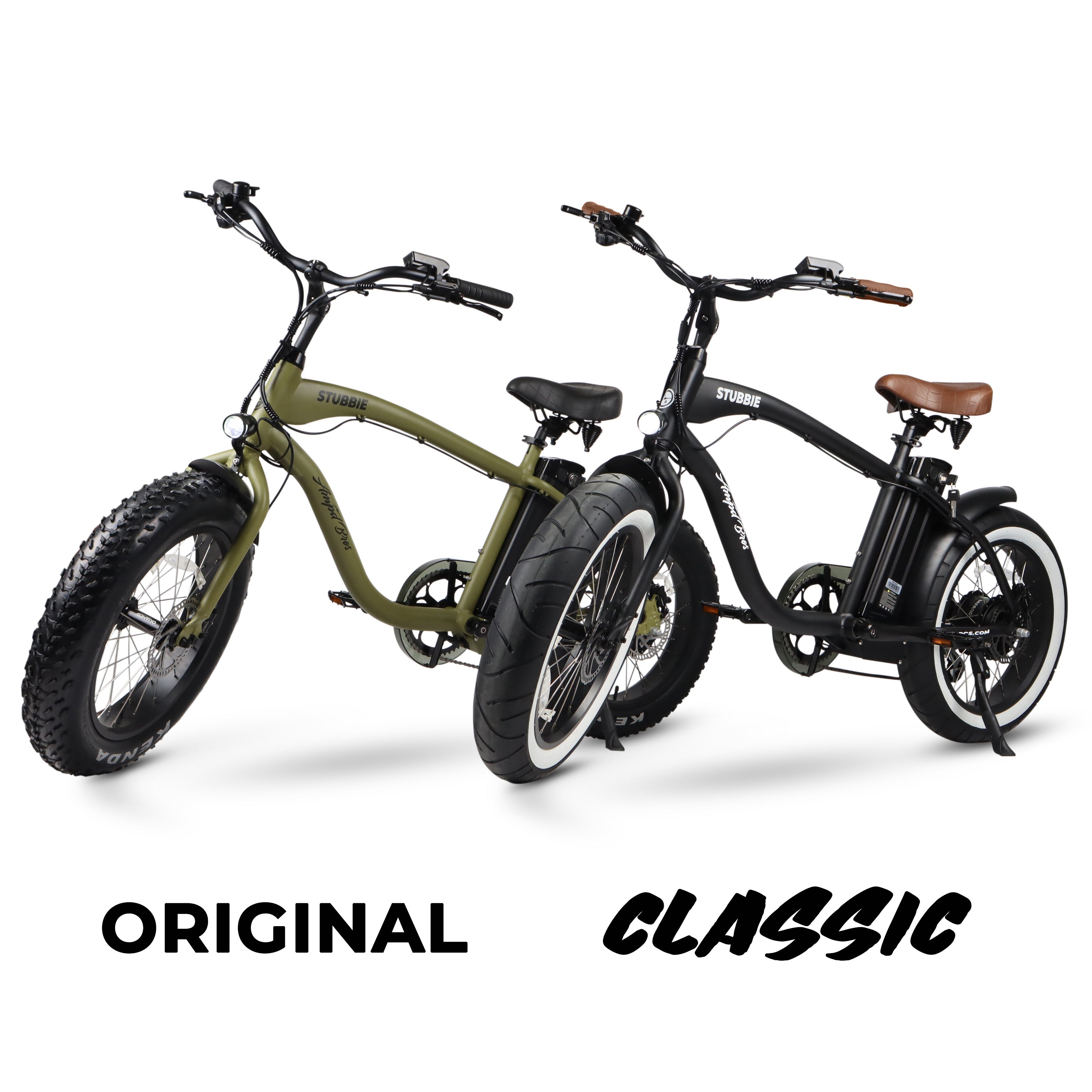 The Original Stubbie Fat Tyre Cruiser Electric Bike Ampd