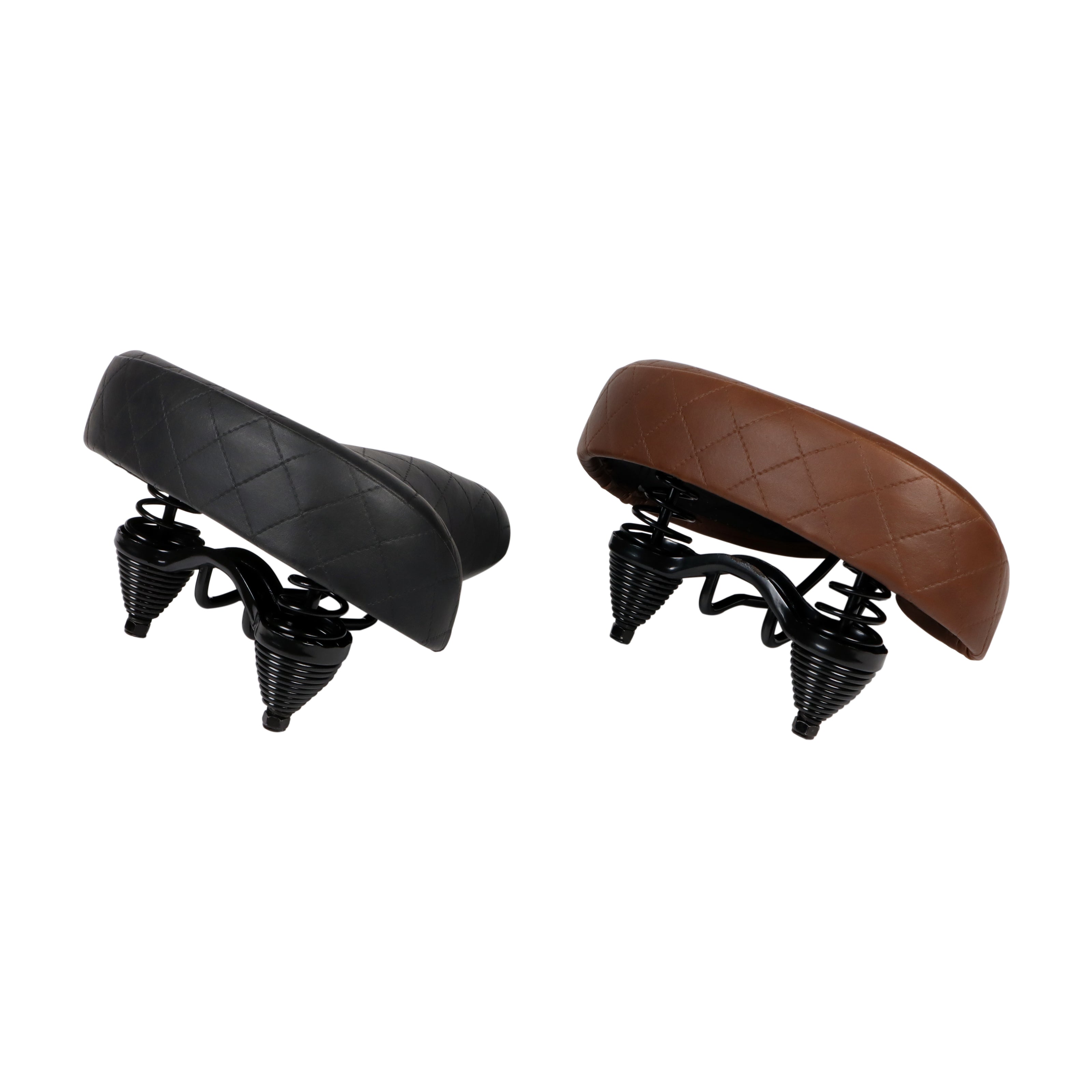 thumbnail image 2 of Brown Beach Cruiser Bicycle Saddle With Back Rest - 350 Style (218312) 2 of 6