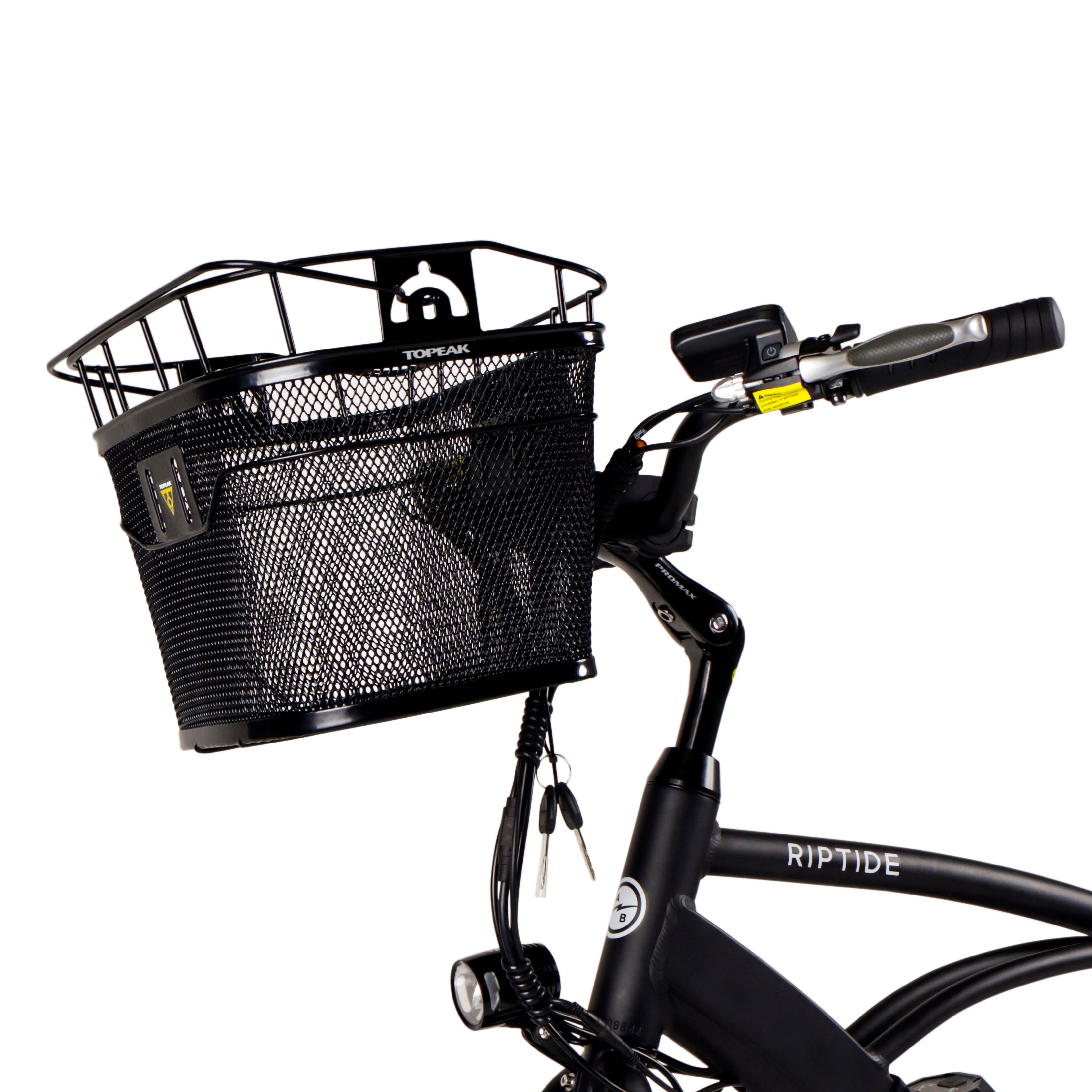 Front bike rack sale basket