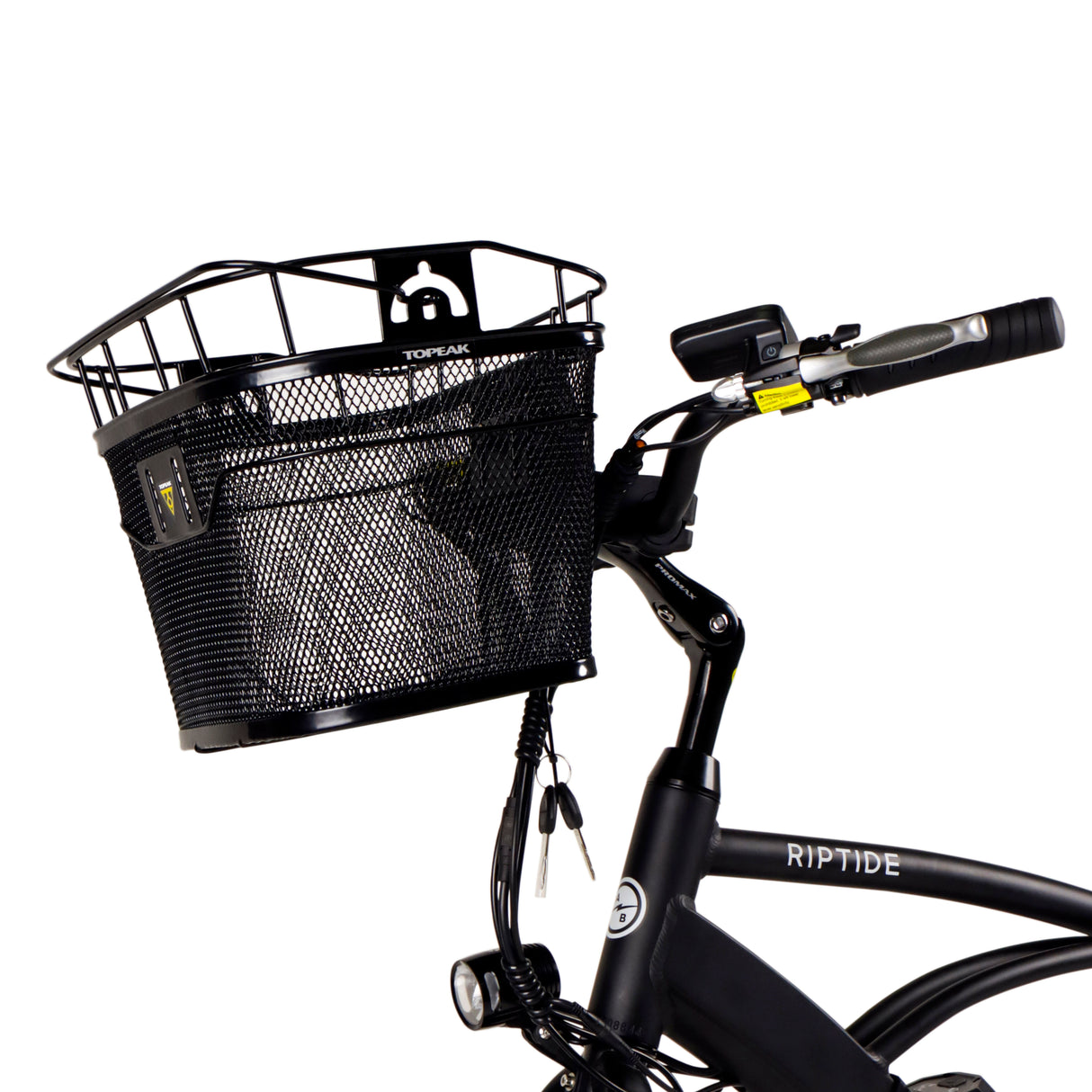 Topeak Front Basket Black with E-Bike Mount Side