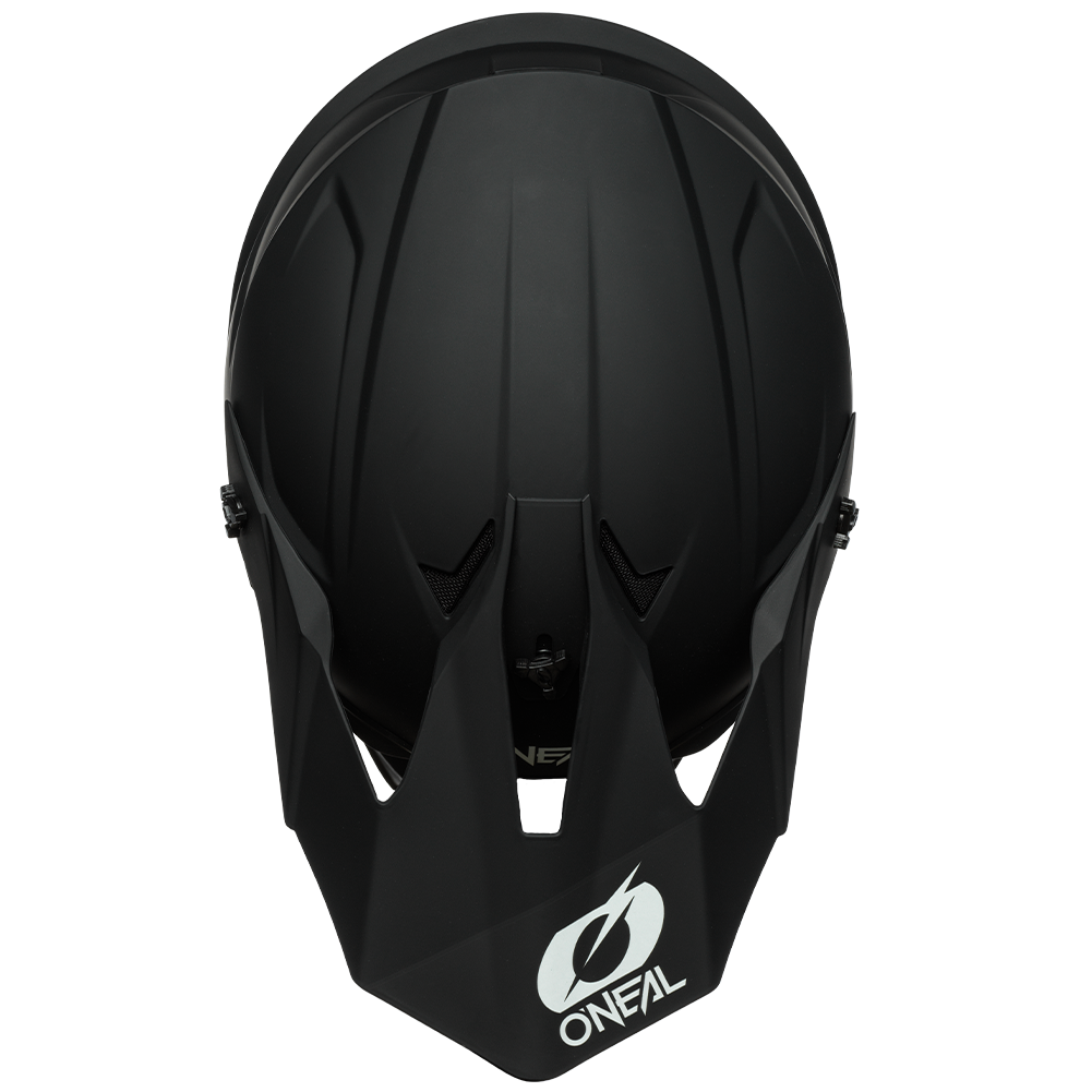 ONEAL 1.0 SRS Solid Black MX Helmet Top