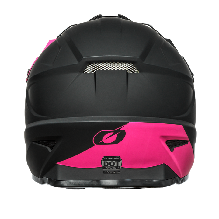 ONEAL 1.0 SRS Solid Pink MX Helmet Back