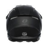 ONEAL 3.0 SRS Flat Black MX Helmet Back