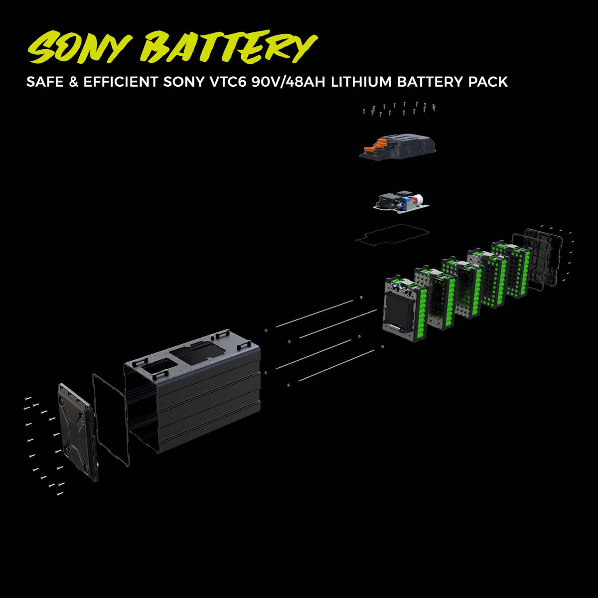 Storm Bee 90V 48AH Sony Battery
