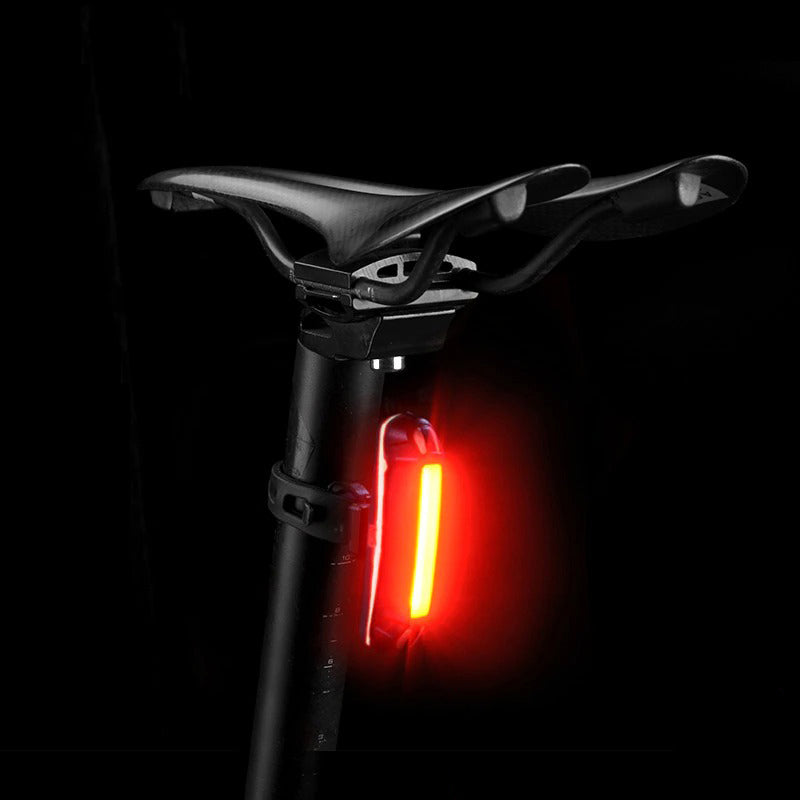 USB Rechargeable Bike Tail Light Lit